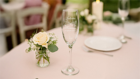 Coupe de champagne personnalisée